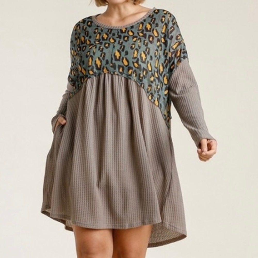 Umgee Waffle Knit Dress sz Large